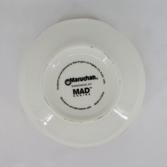 Maruchan Ramen Noodle Bowl Built in Chopsticks Holder Ceramic - Picture 5 of 6